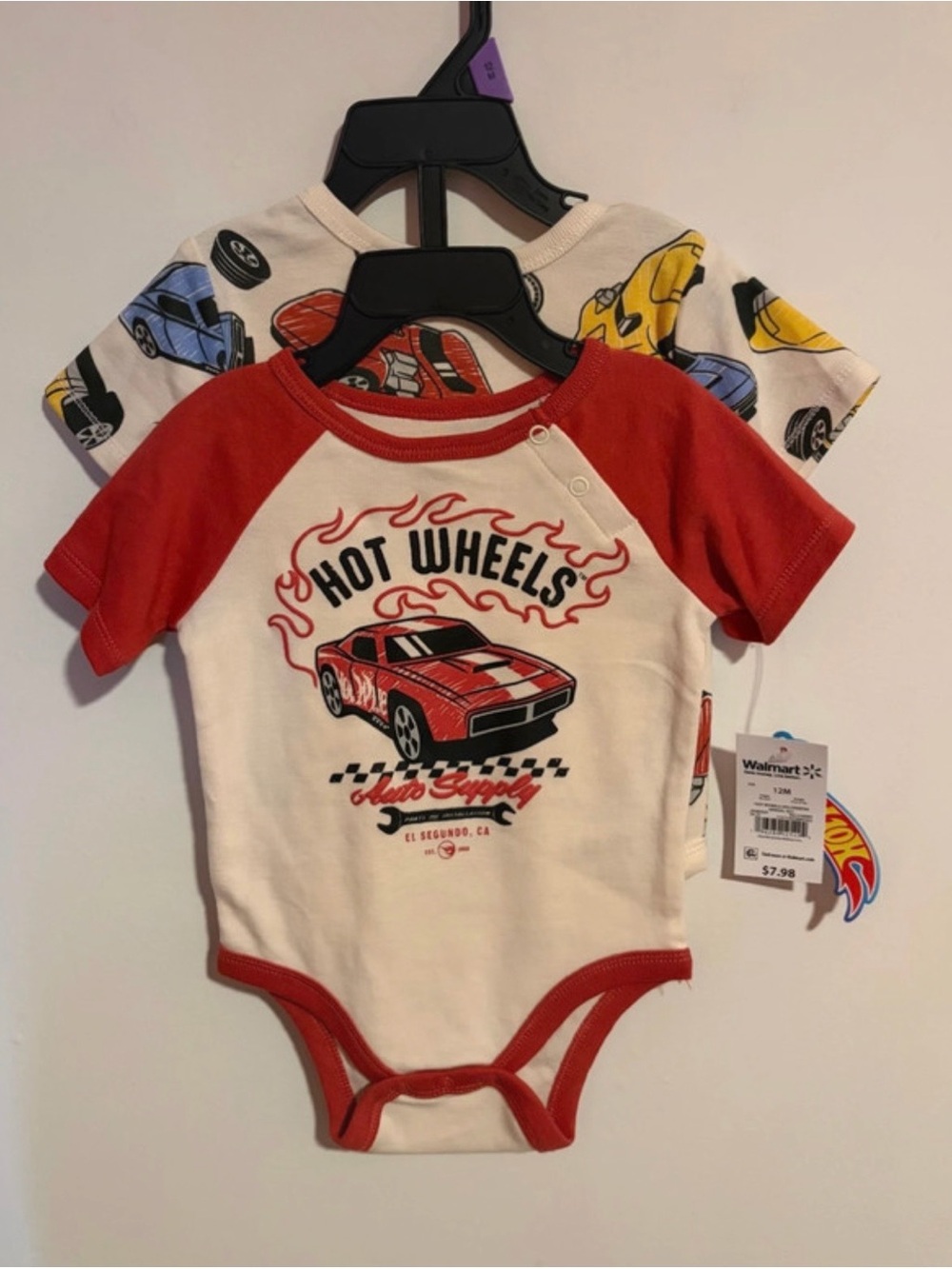 NWT Hot Wheels 2-Pack of Creepers/Onesies